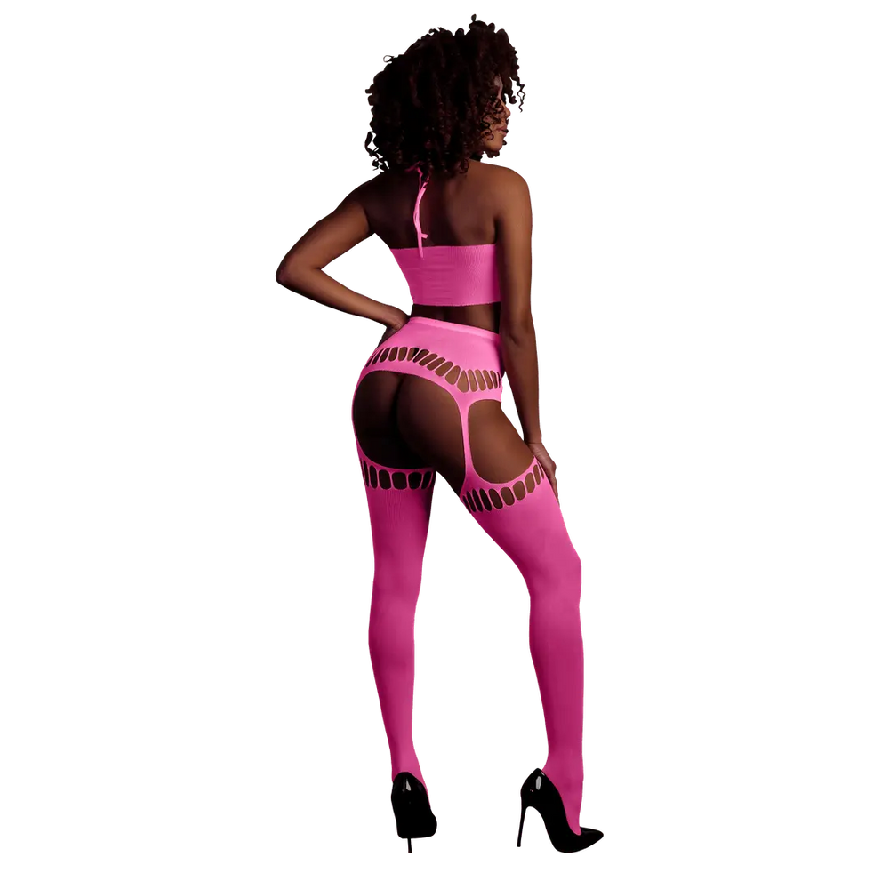 Ouch! - Neon 3-delige Lingerie Set - foto 6