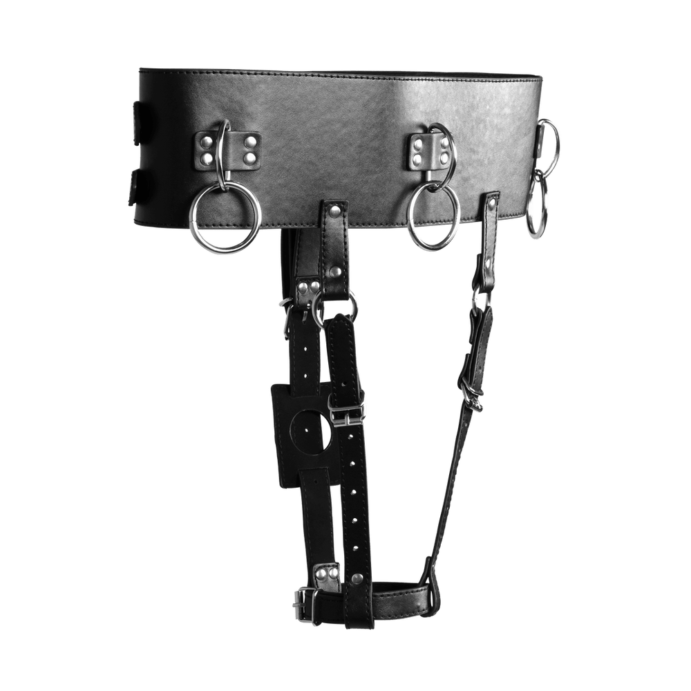 Belt with Vibrator Holder - Black - foto 5