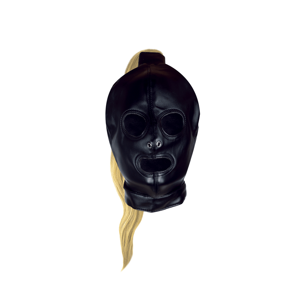 Masker met Blonde Ponytail - Zwart - foto 2