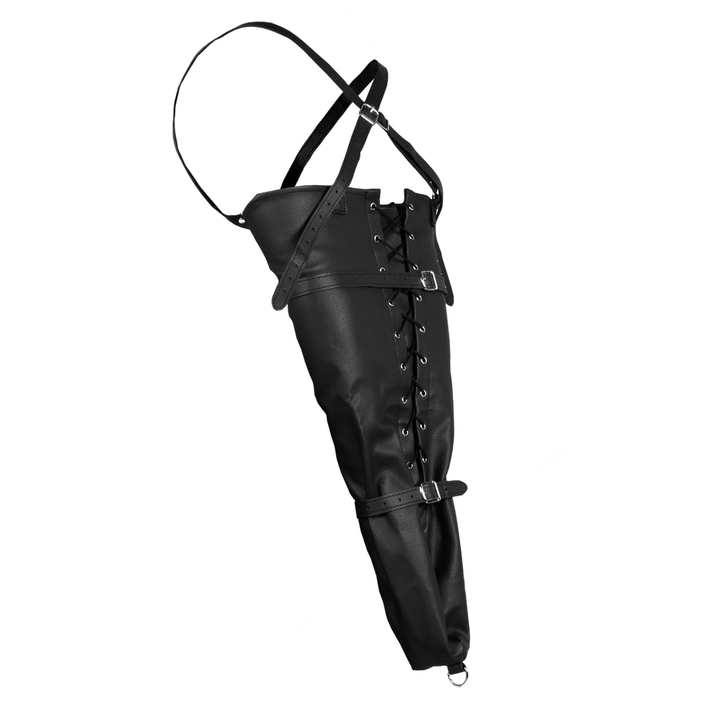 Lace-up Full Sleeve Arm Restraint - Zwart - foto 2