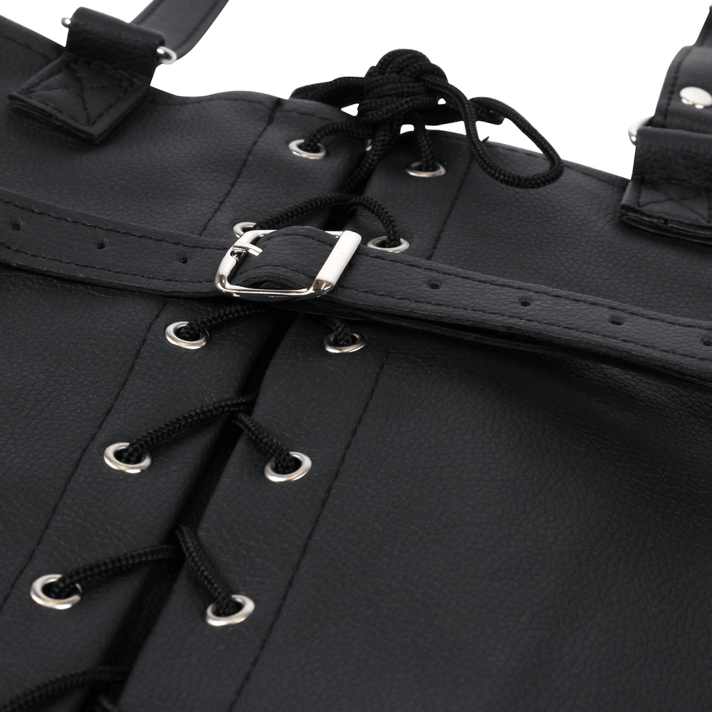 Lace-up Full Sleeve Arm Restraint - Zwart - foto 5