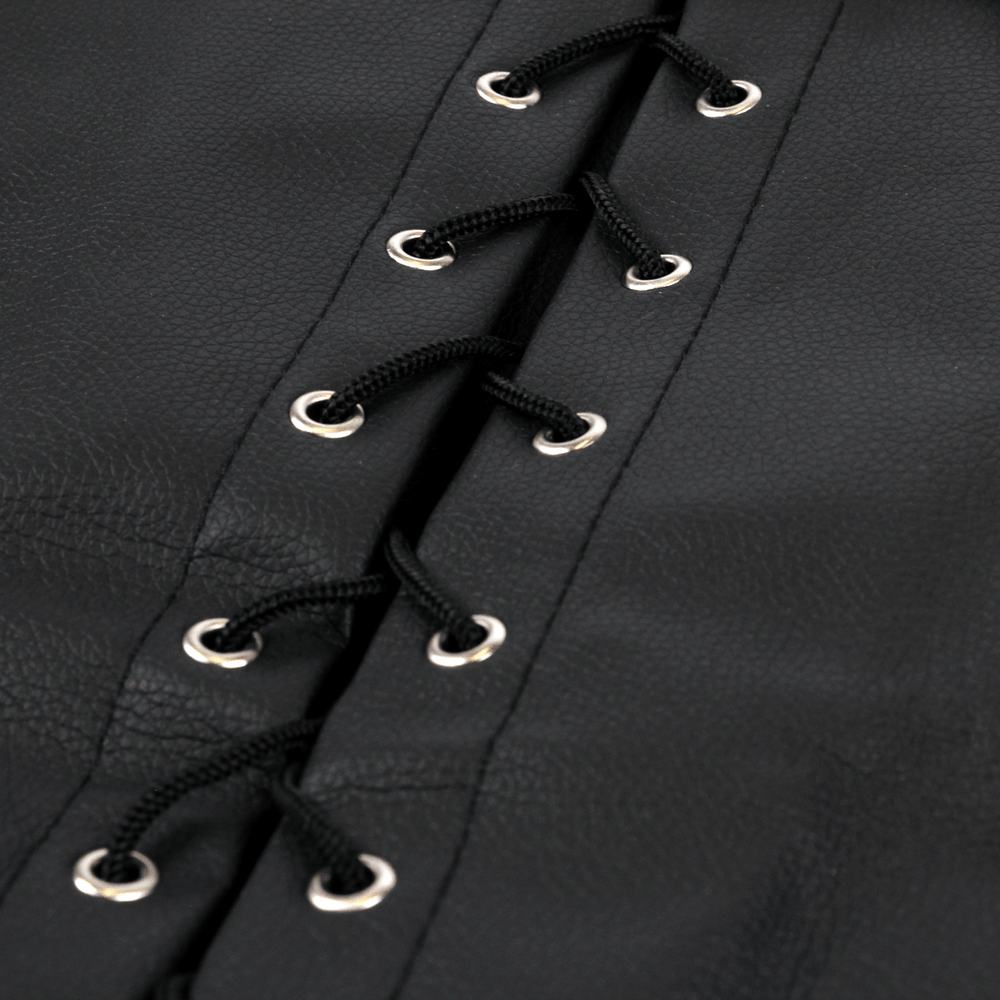 Lace-up Full Sleeve Arm Restraint - Zwart - foto 6