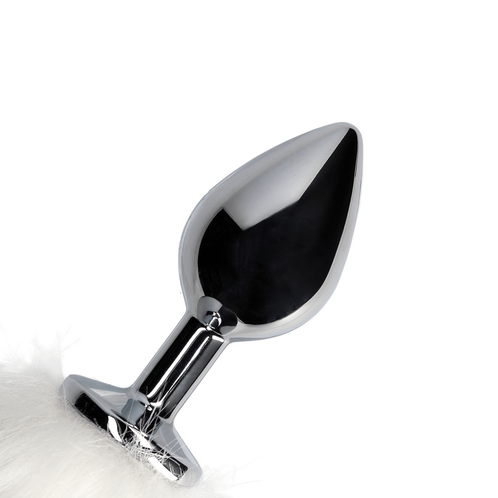 Vossenstaart met metalen buttplug - foto 18