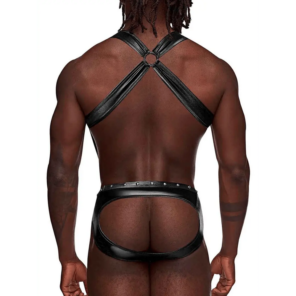 Uranus - Harnas stijl Jockstrap - Zwart - foto 2