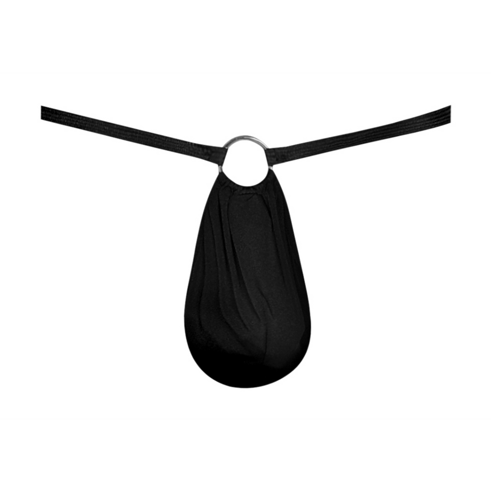G-String with Ring at the Front - One Size - Black - foto 7