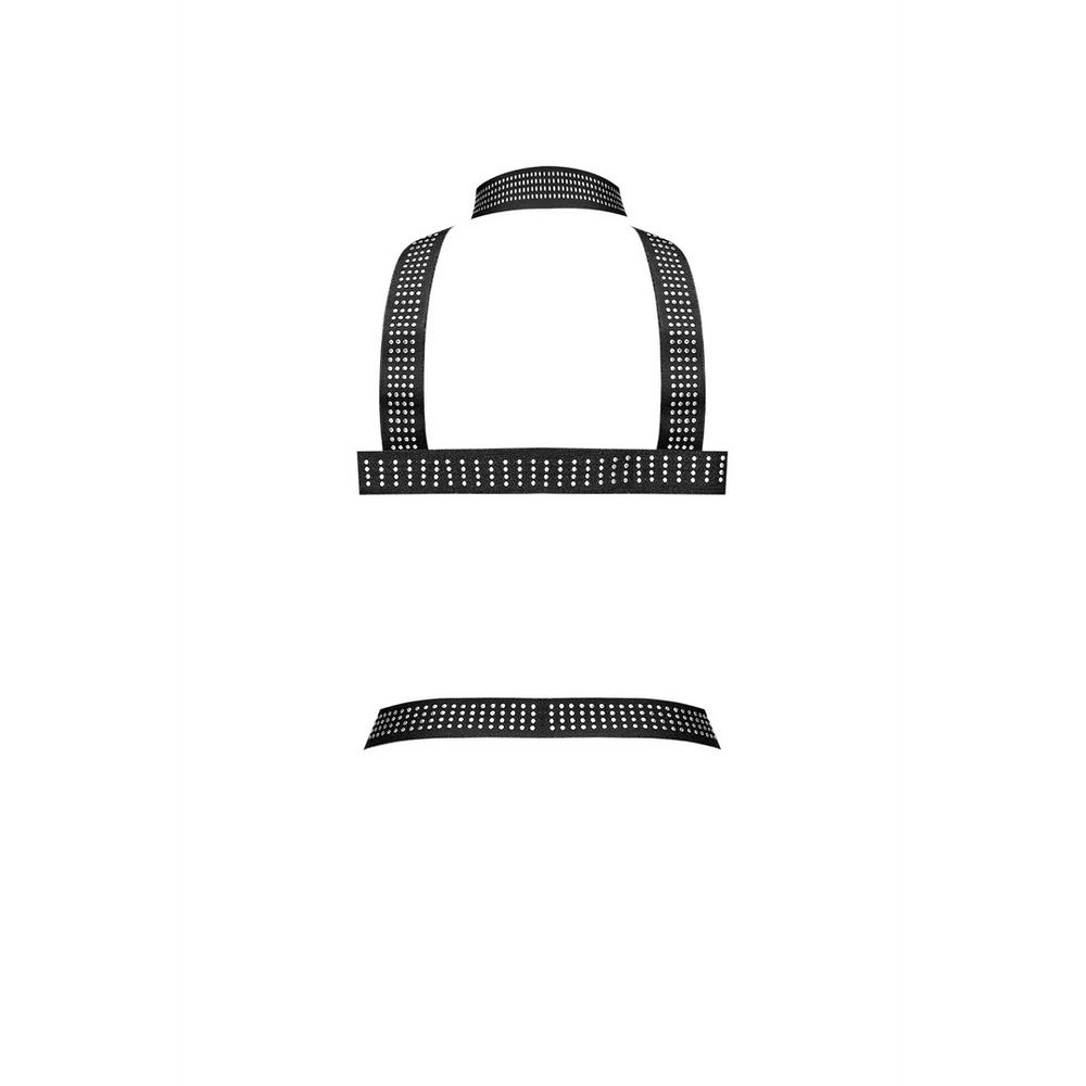 Elastic Harness with Studs - One Size - Black - foto 2