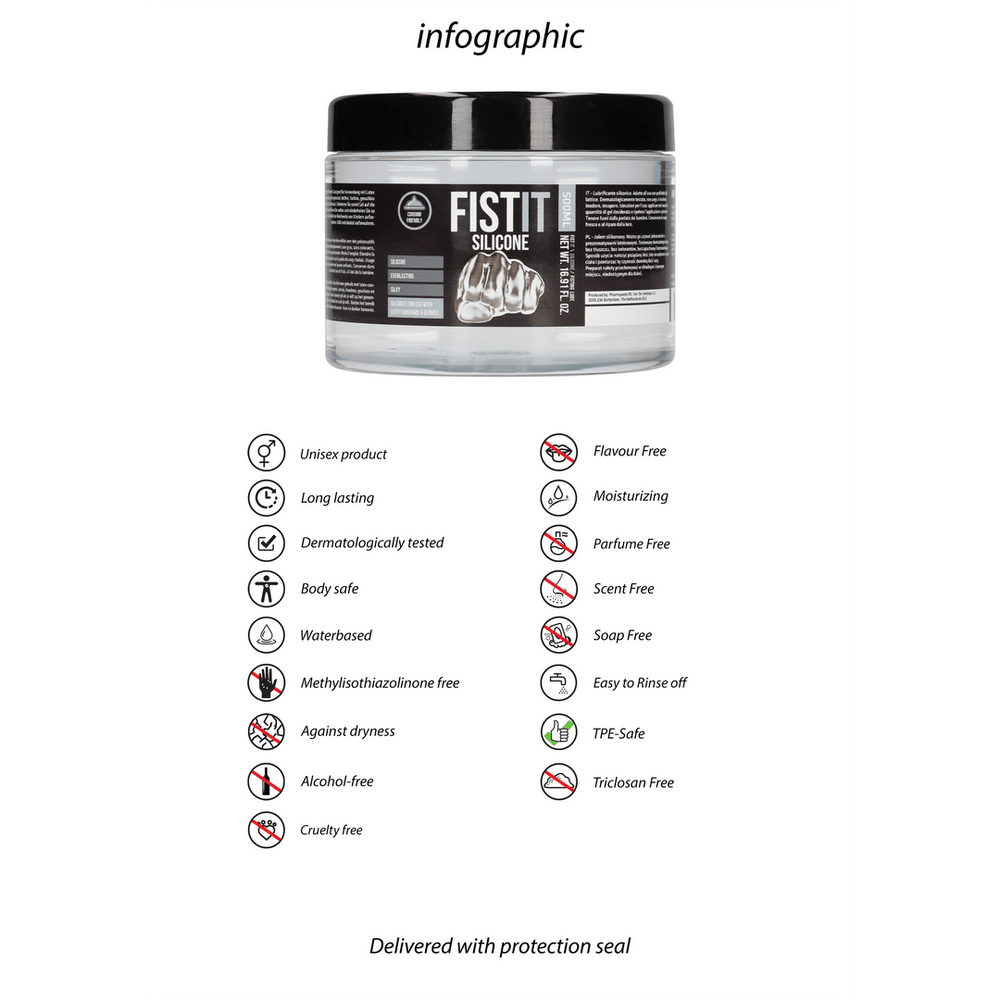 Fist it - Siliconen Glijmiddel - 500 ml - foto 6