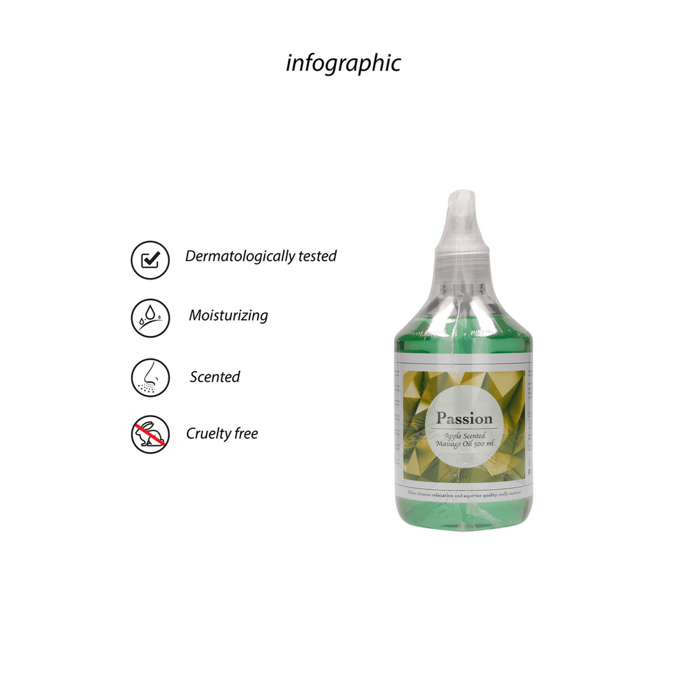 Passion - Massage Oil - Apple Scented - 17 fl oz / 500 ml - foto 6