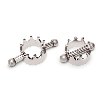 magnetische kroon tepelklemmen - zilver