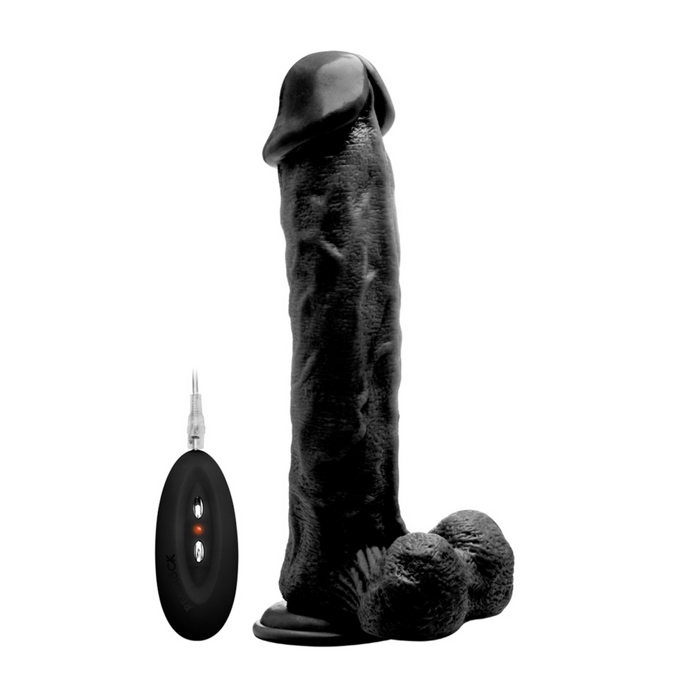Vibrating Realistic Cock with Scrotum - 11 / 28 cm