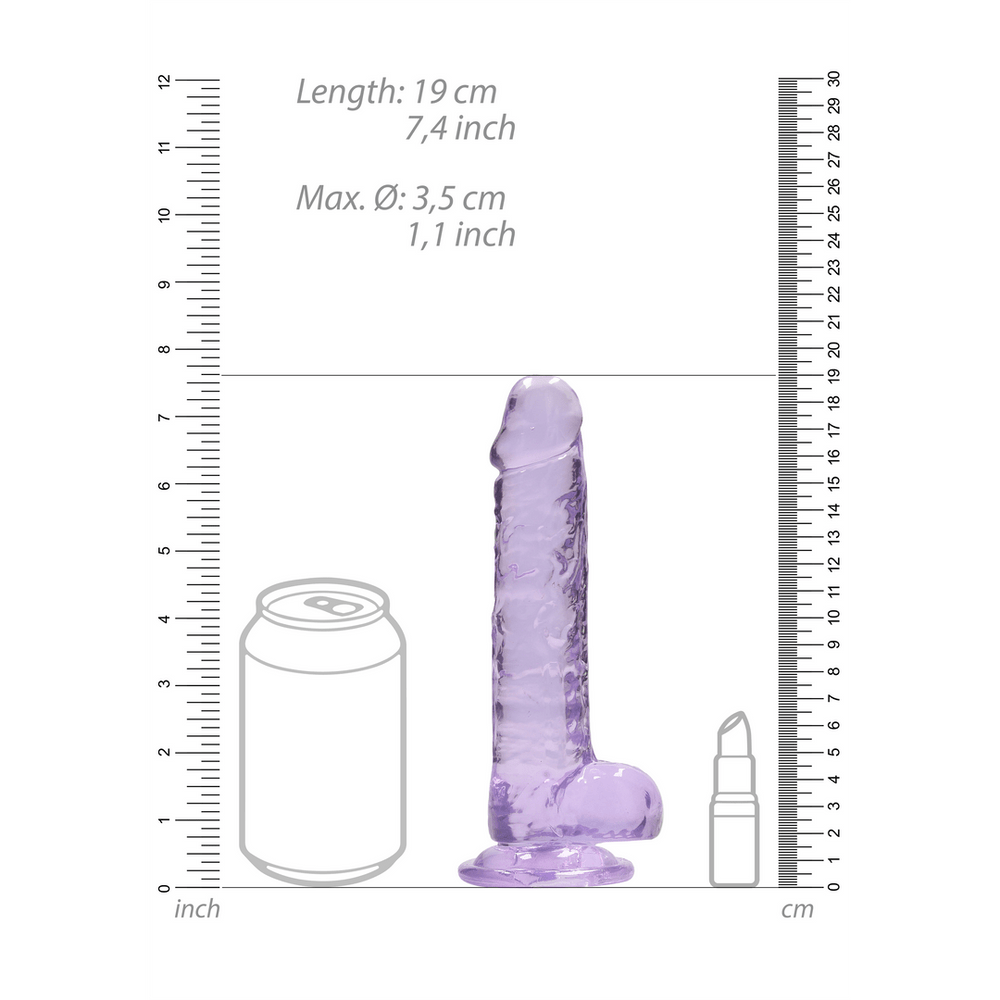 Realistic Dildo with Balls - 7 / 18 cm - foto 18