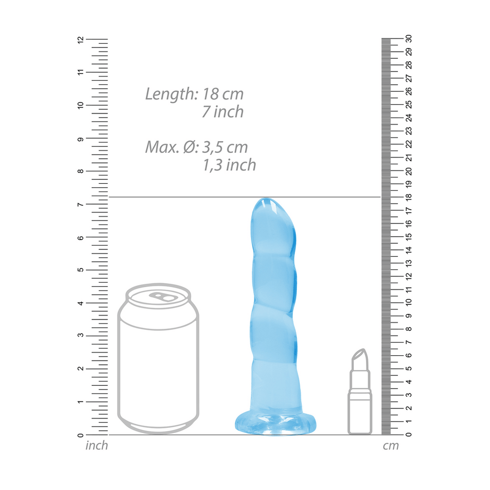 Non-Realistic Dildo with Suction Cup - 7 / 17 cm - foto 5