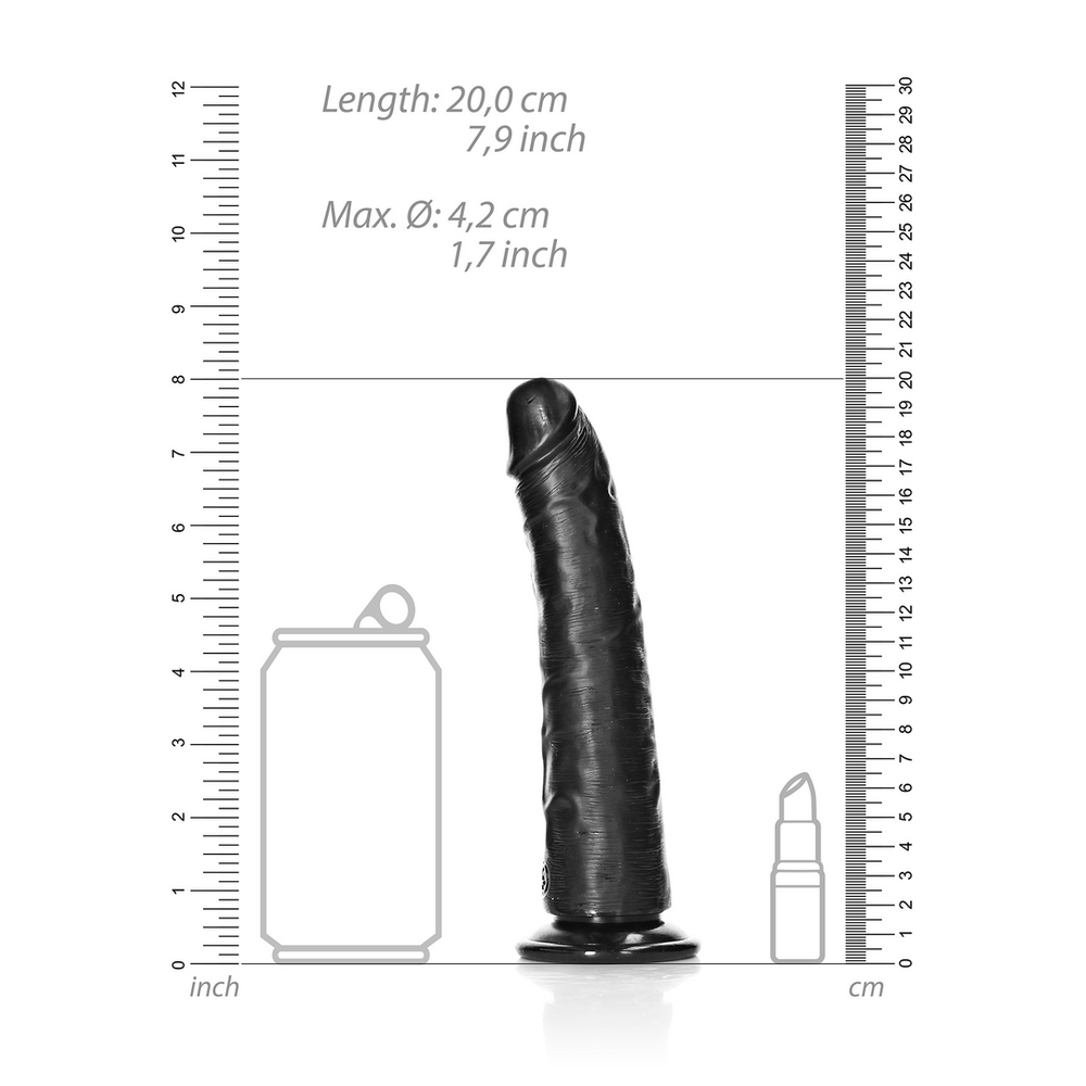 Slim Realistic Dildo with Suction Cup - 7 / 18 cm - foto 7