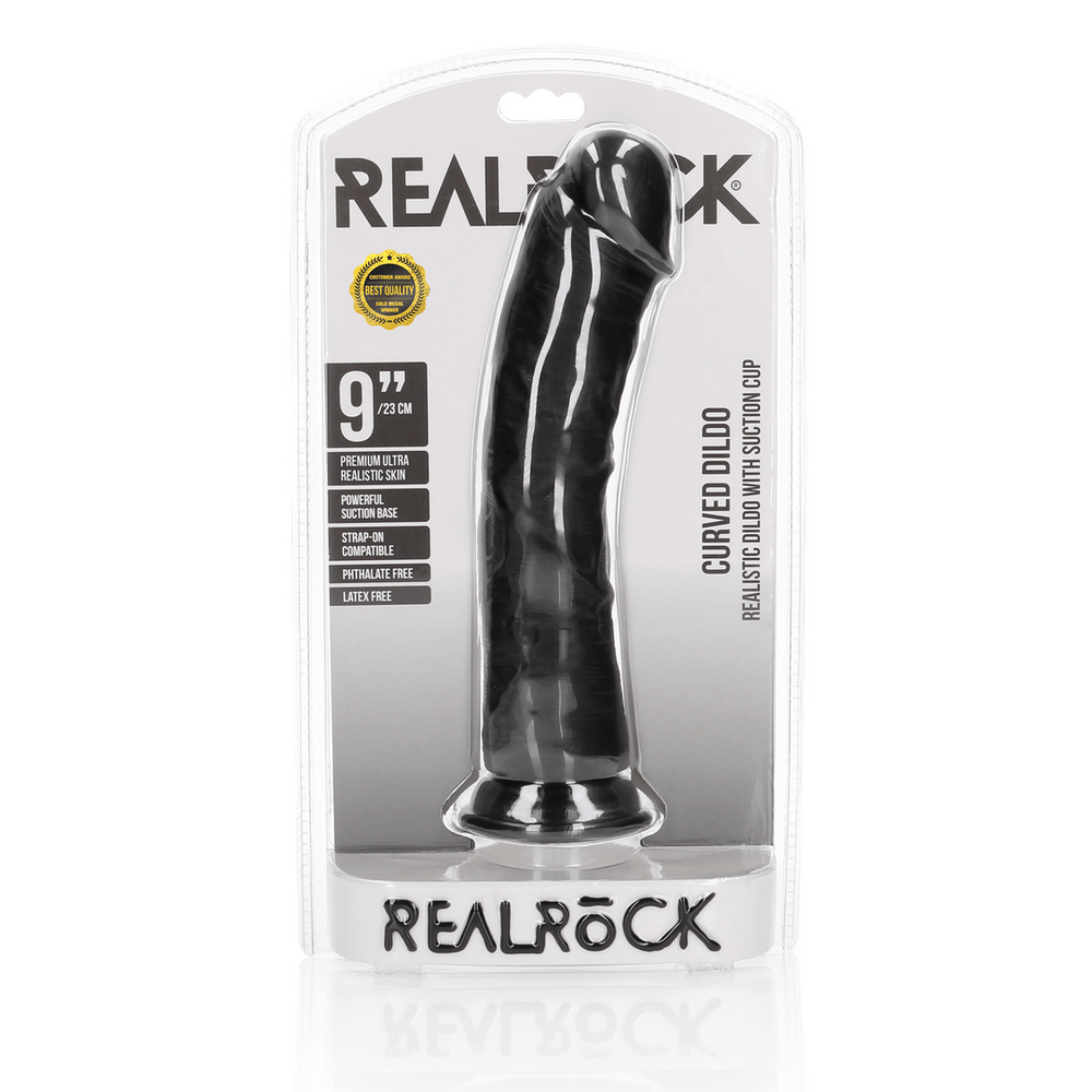 Curved Realistic Dildo with Suction Cup - 9 / 23 cm - foto 3