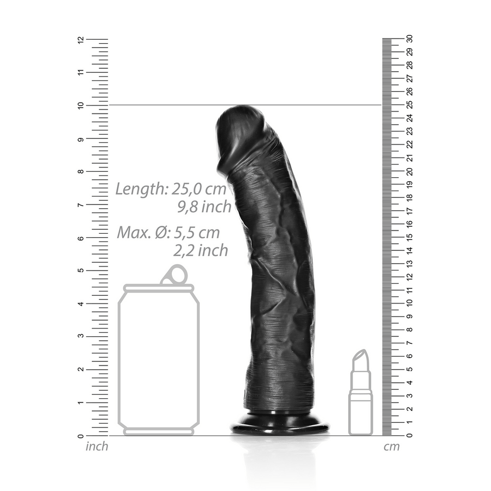 Curved Realistic Dildo with Suction Cup - 9 / 23 cm - foto 7