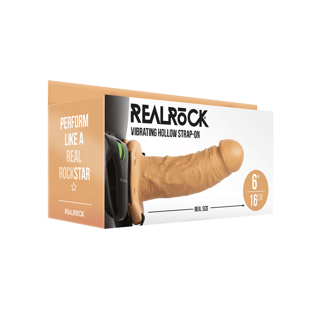 Vibrating Hollow Strap-On without Balls - 6 / 15,5 cm - foto 18