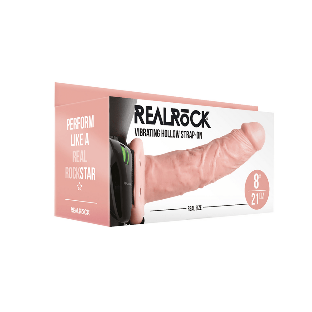 Vibrating Hollow Strap-On without Balls - 8 / 20,5 cm - foto 17