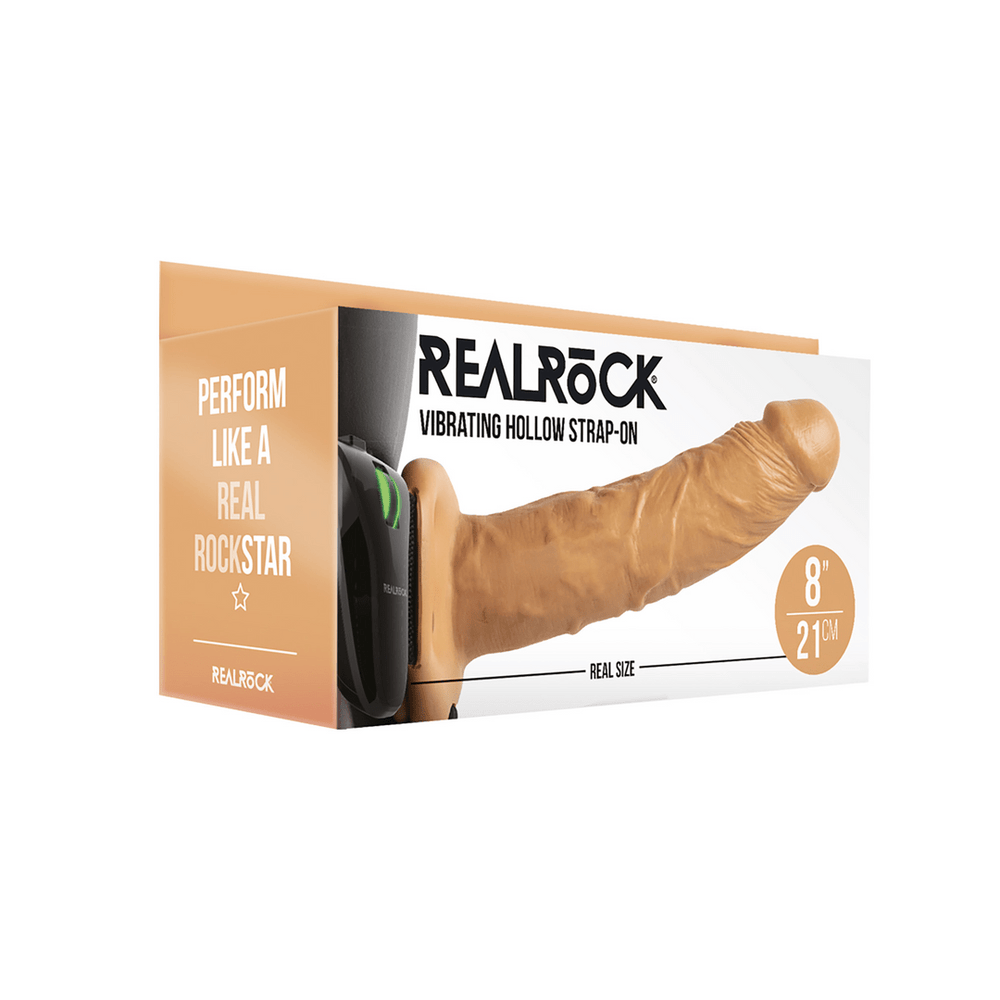 Vibrating Hollow Strap-On without Balls - 8 / 20,5 cm - foto 18