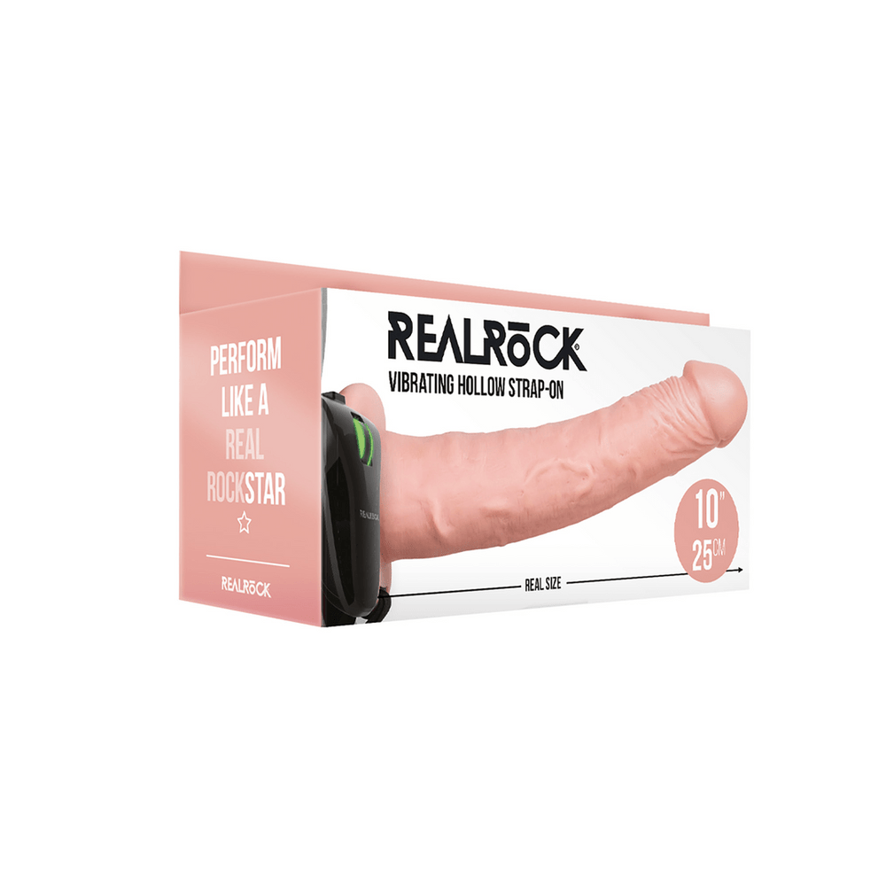 Vibrating Hollow Strap-On without Balls - 10 / 24,5 cm - foto 17