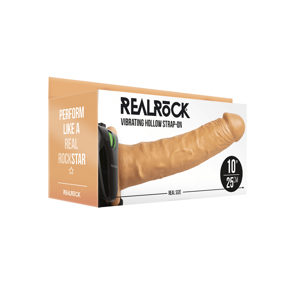 Vibrating Hollow Strap-On without Balls - 10 / 24,5 cm - foto 18