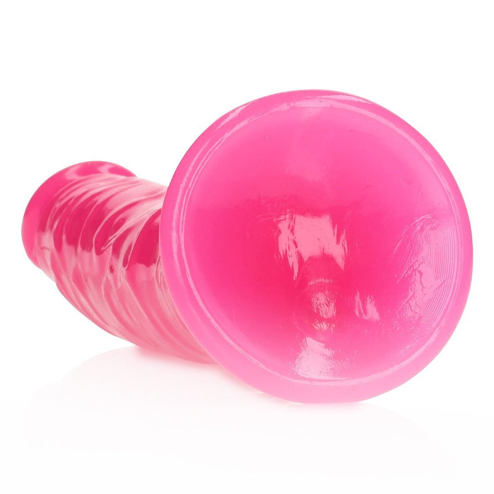 Slim Realistic Dildo with Suction Cup - Glow in the Dark - 7'' / 18 cm - foto 8