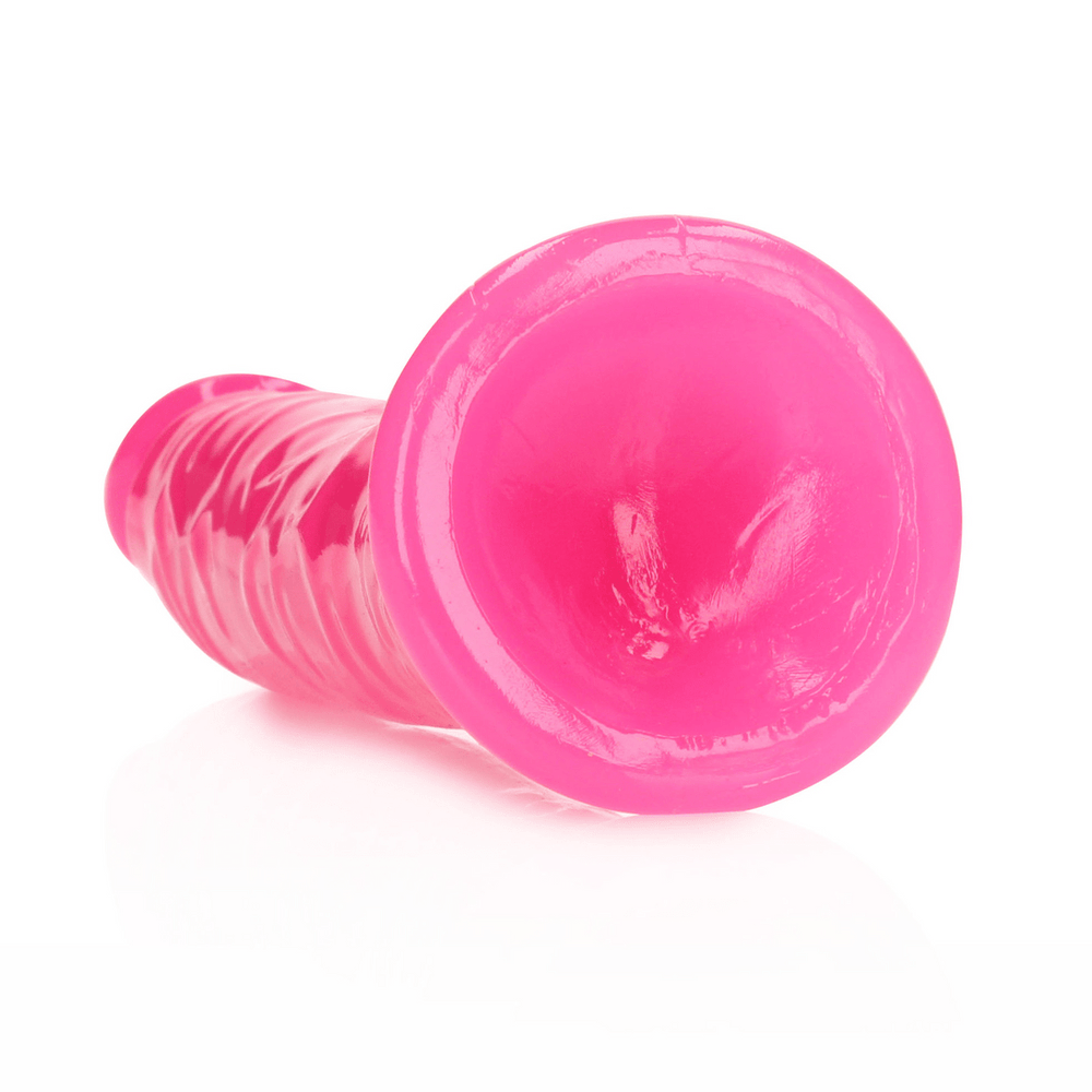 Slim Realistic Dildo with Suction Cup - Glow in the Dark - 8'' / 20 cm - foto 8