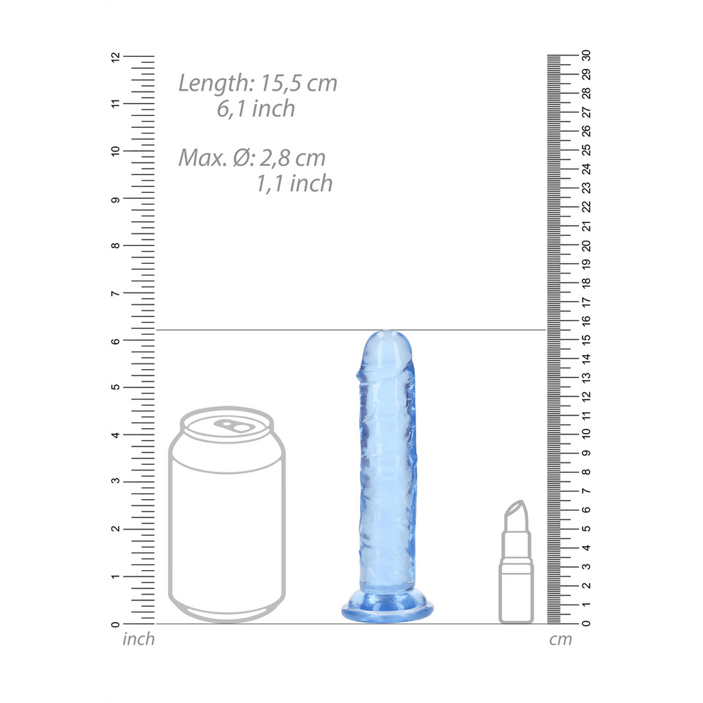 Straight Realistic Dildo with Suction Cup - 6'' / 14,5 - foto 7