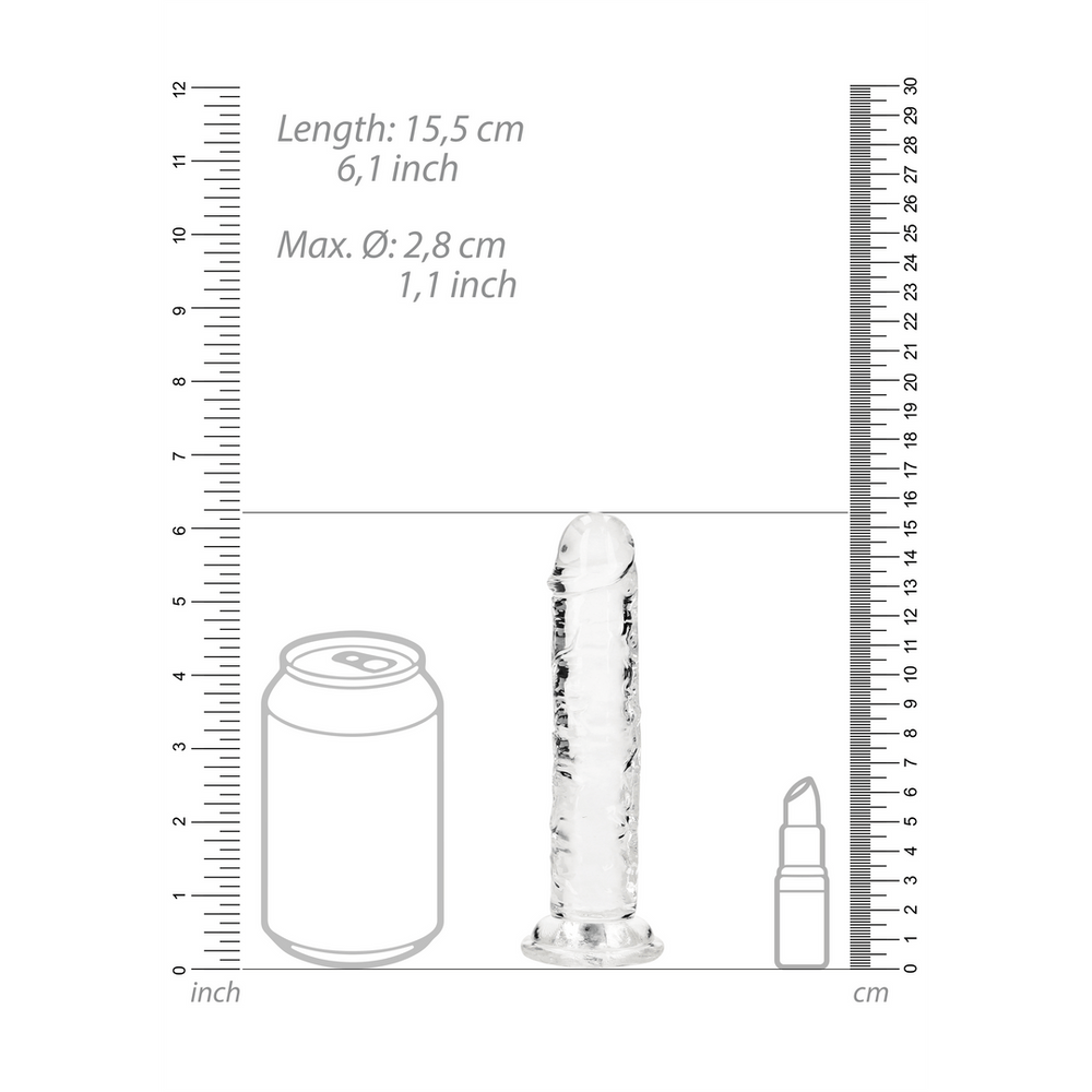 Straight Realistic Dildo with Suction Cup - 6'' / 14,5 - foto 20