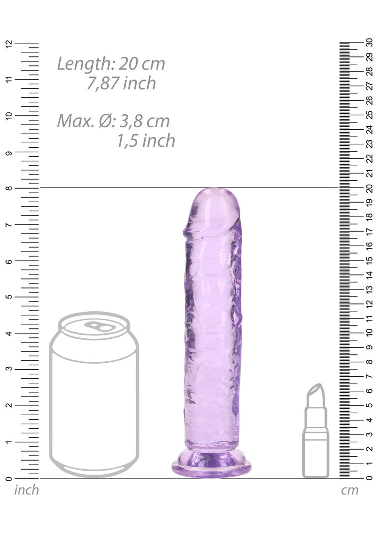 Rechtdoor Dildo met Zuignap - 7'' / 18