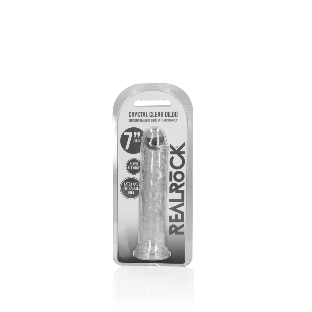 Crystal Straight - Realistische Dildo Met Zuignap - 18 cm - foto 12