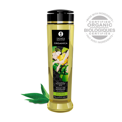 Organica massageolie green tea - 8 fl oz / 240 ml
