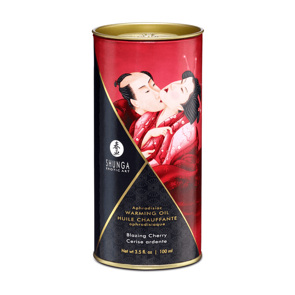 Verwarmende Massageolie - Blazing Cherry - 100 ml - foto 3