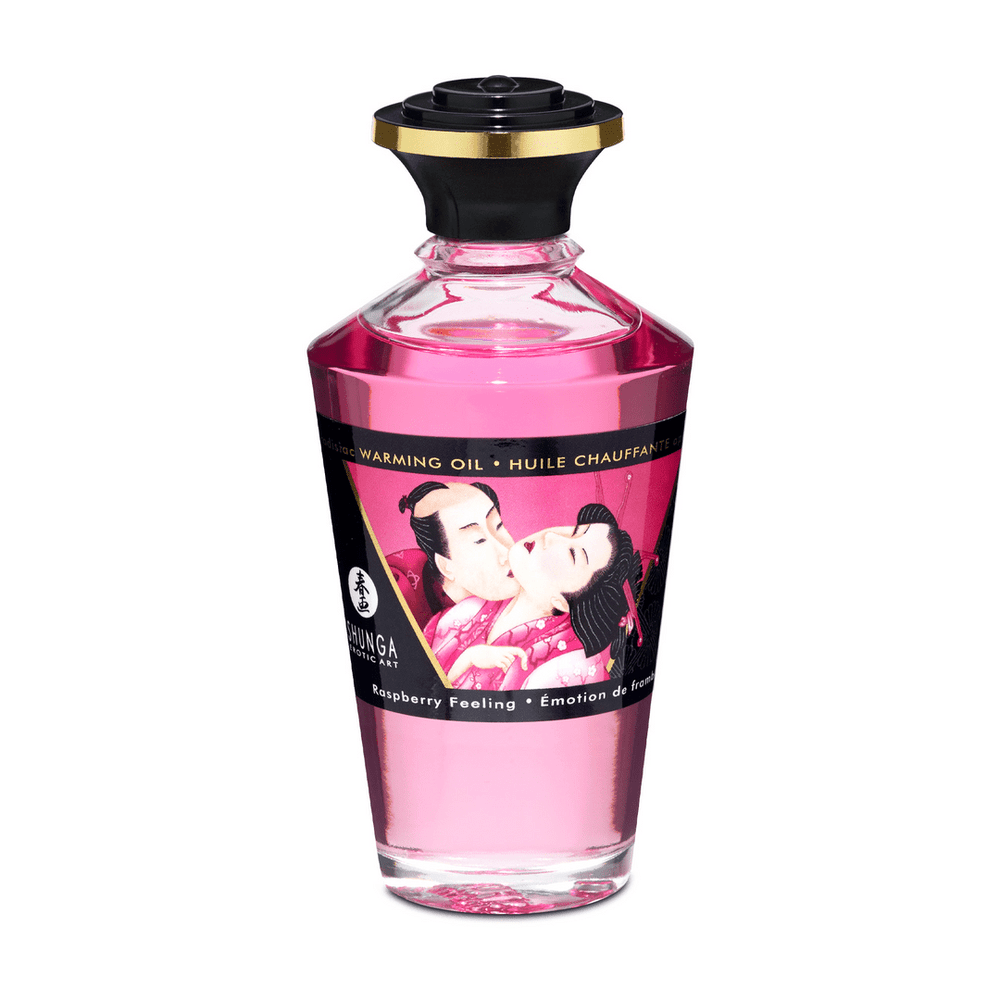 Verwarmende Massageolie - Raspberry Feeling - 100 ml - foto 2