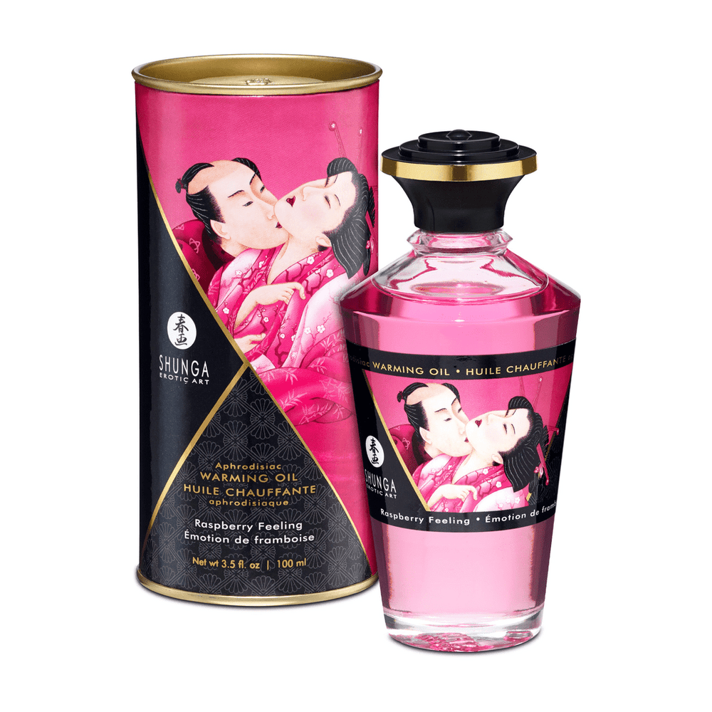 Verwarmende Massageolie - Raspberry Feeling - 100 ml - foto 3