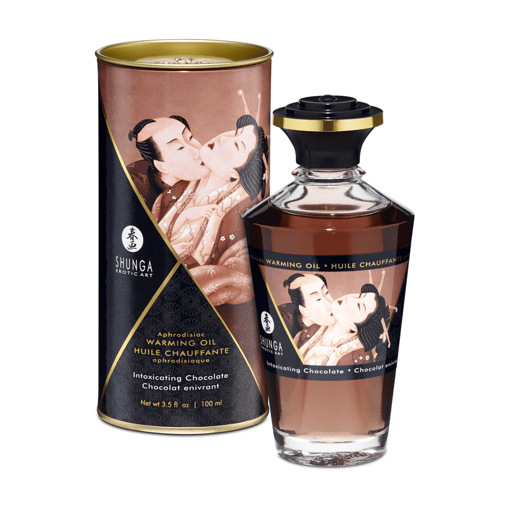 Verwarmende Massageolie - Chocolade - 100 ml - foto 3