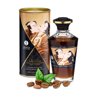 verwarmende massageolie creamy latte - 3.5 fl oz / 100 ml