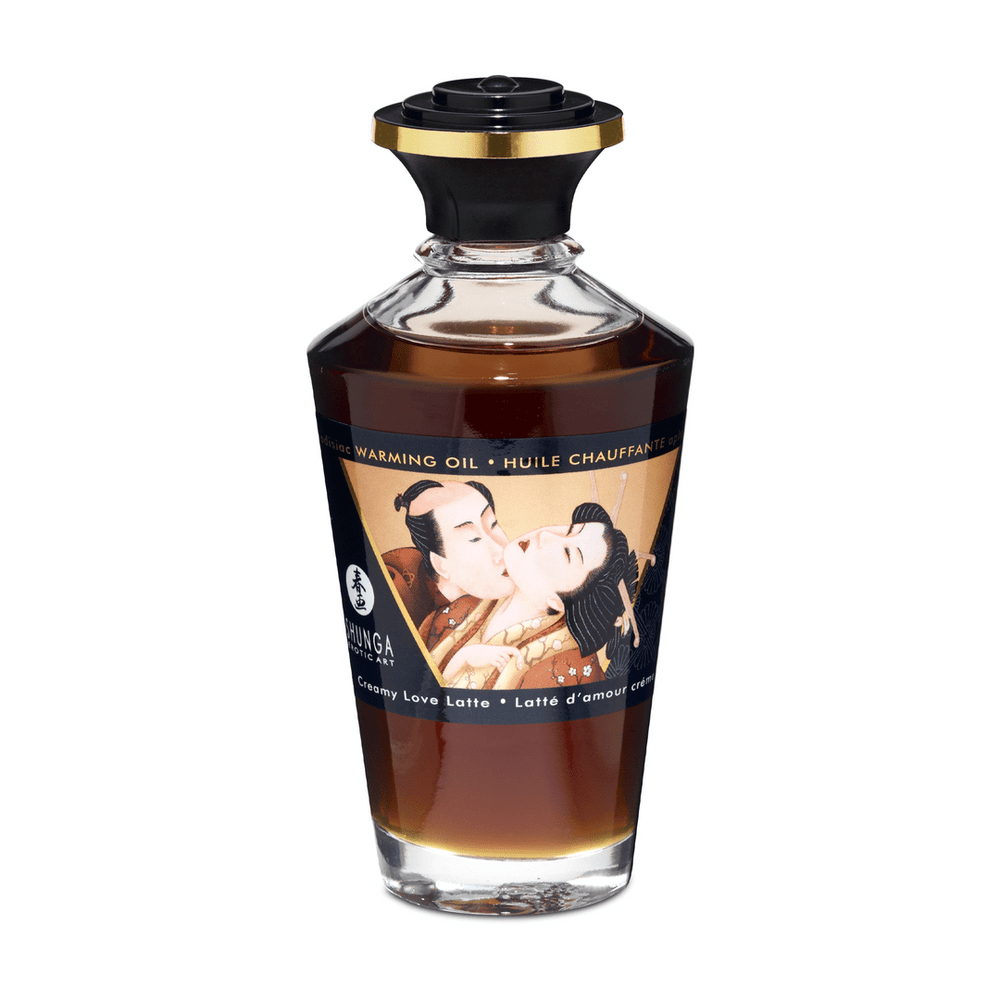 Verwarmende Massageolie - Creamy Love Latte - 100 ml - foto 3