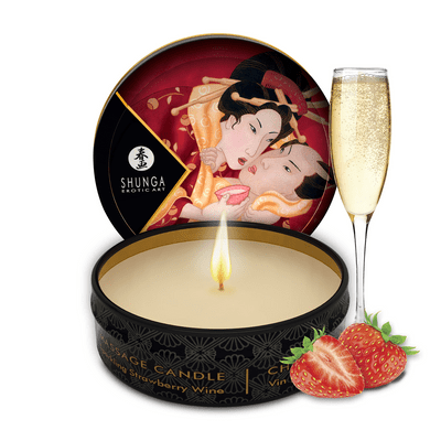 mini massage kaars strawberry Sparkling Wine - 1 oz / 30 ml