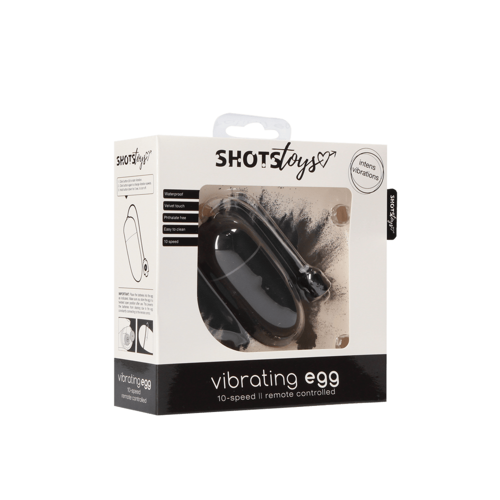 Vibrating Egg with 10 Speeds - Black - foto 4