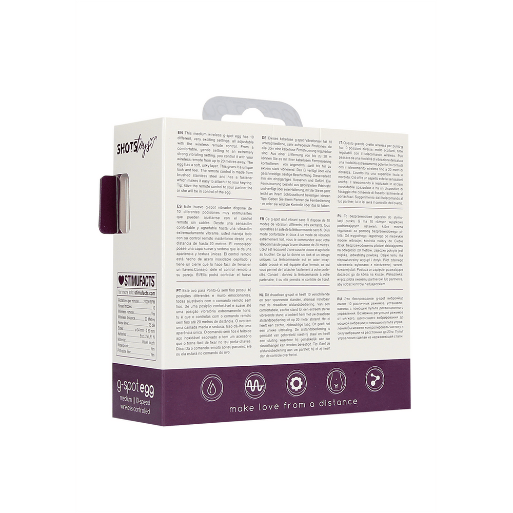 Wireless Vibrating G-Spot Egg - Medium - foto 12