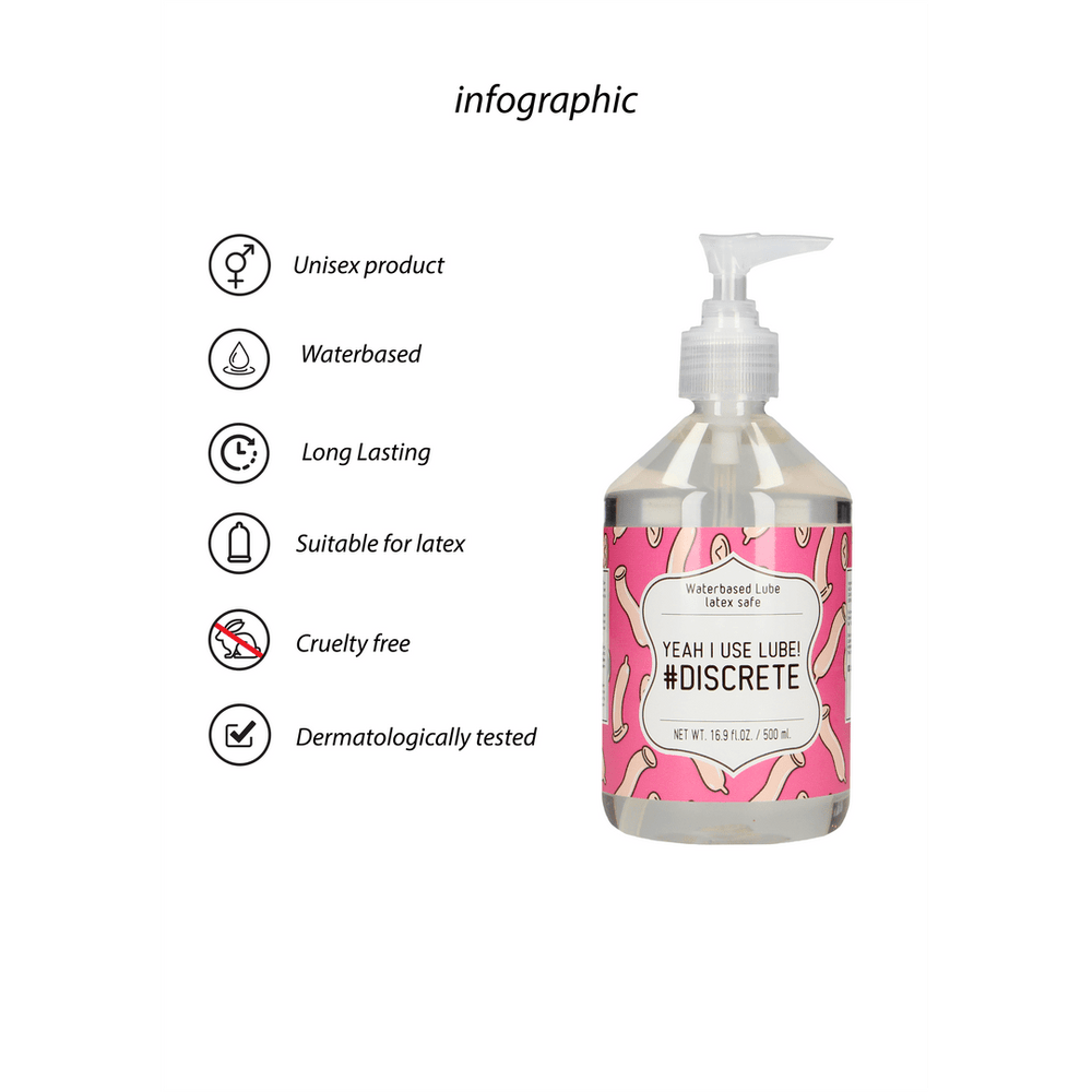 Yeah I Use Lube - Waterbasis Glijmiddel - 500 ml - foto 4