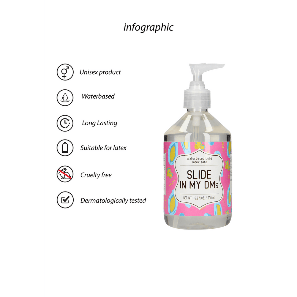 Slide In My DMs - Glijmiddel - 500 ml - foto 4