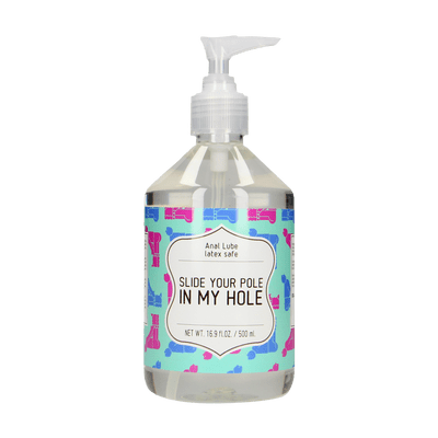 Slide Your Pole In My Hole - waterbasis glijmiddel - 17 fl oz / 500 ml