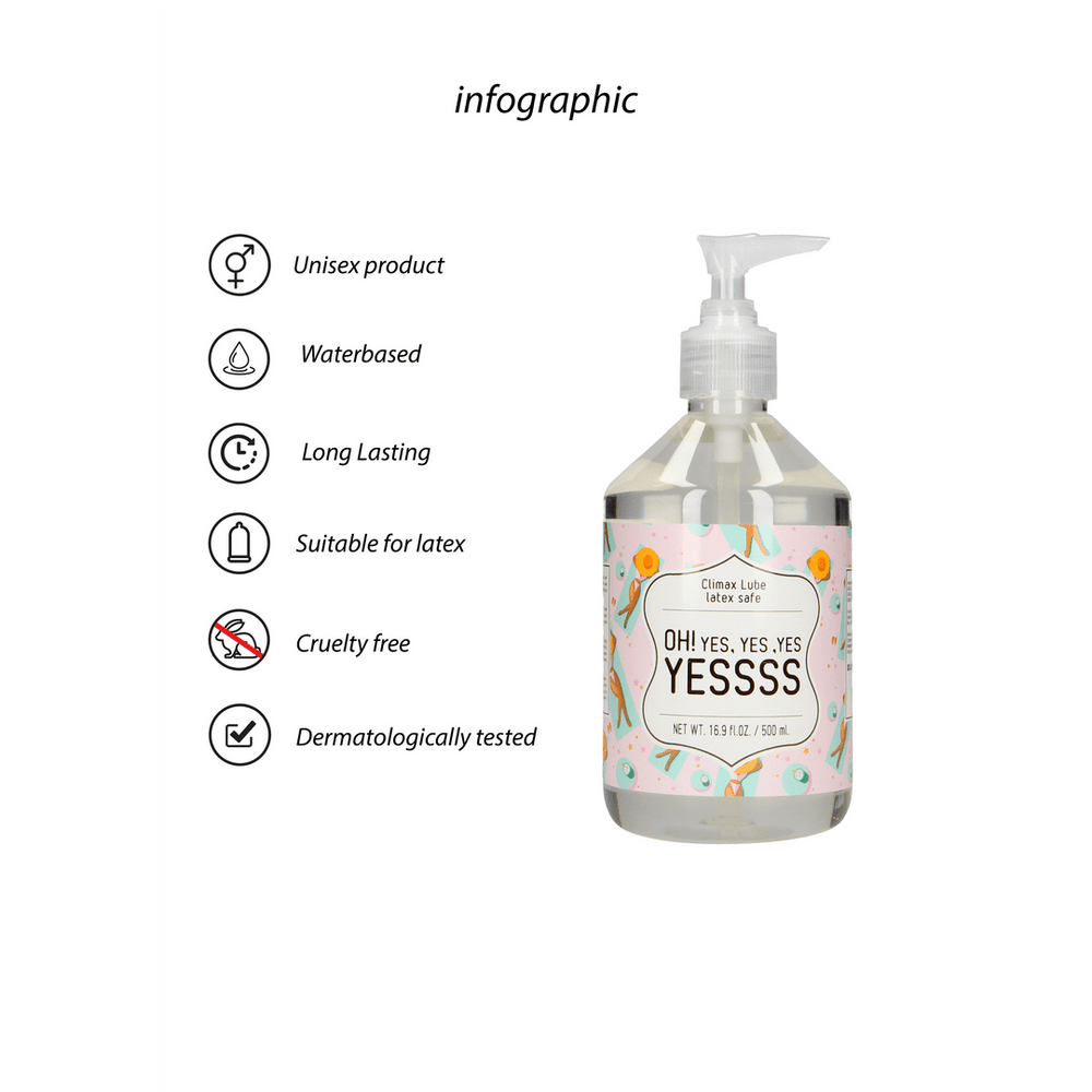 Climax Glijmiddel - OH Yes. Yes. Yes. YESSSS - 500 ml - foto 4