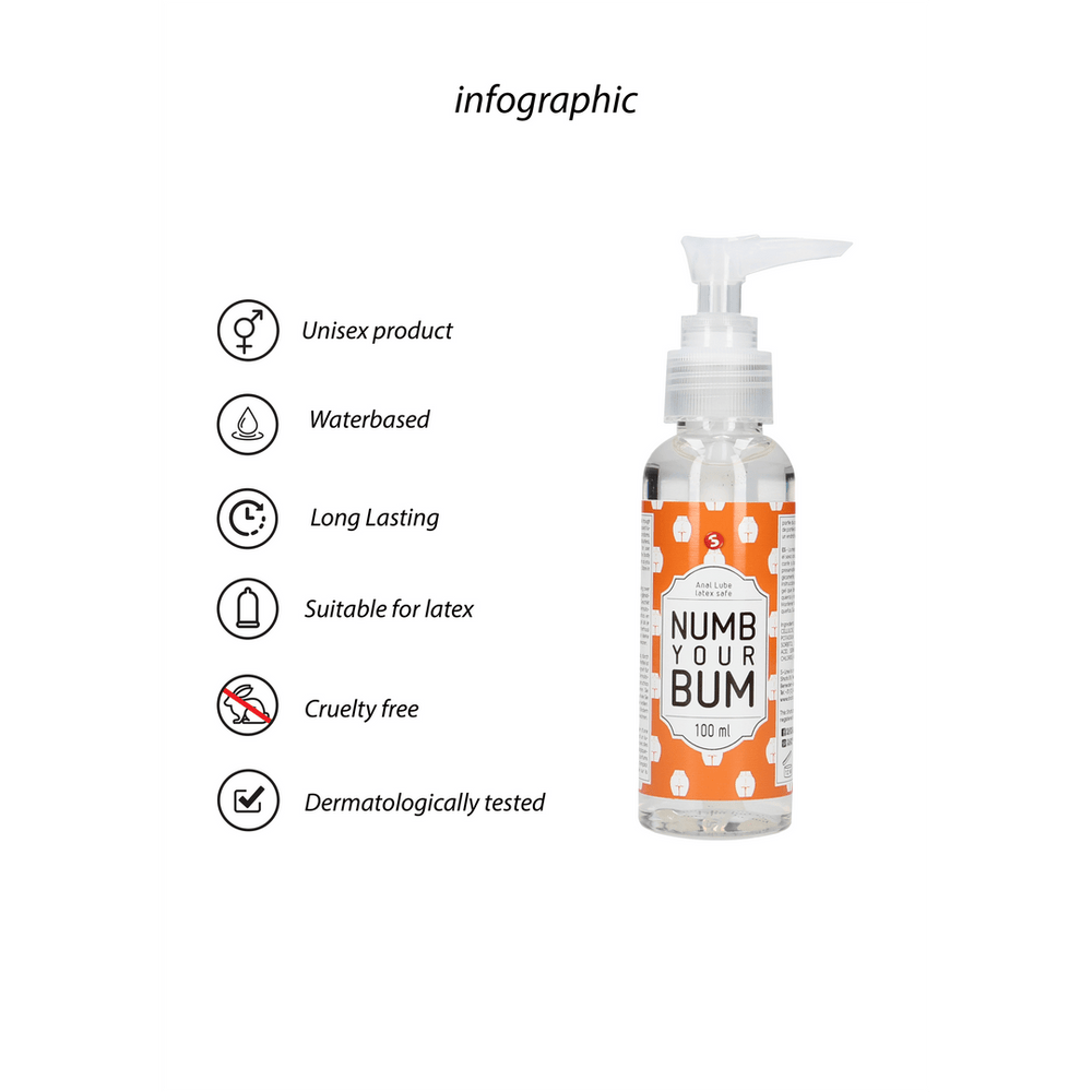 Numb Your Bum - Ontspannend Glijmiddel - 100 ml - foto 4