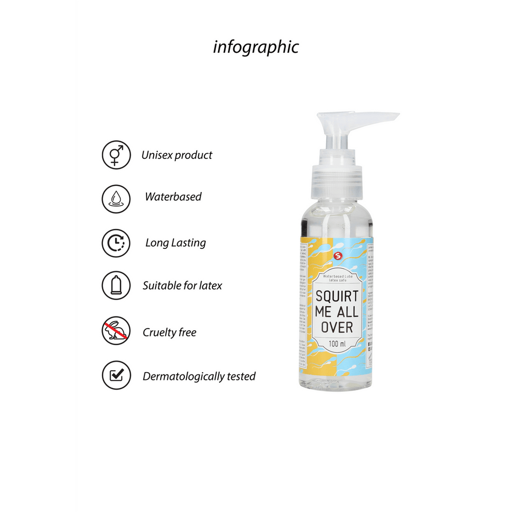 Squirt Me All Over - Glijmiddel op Waterbasis - 100 ml - foto 4