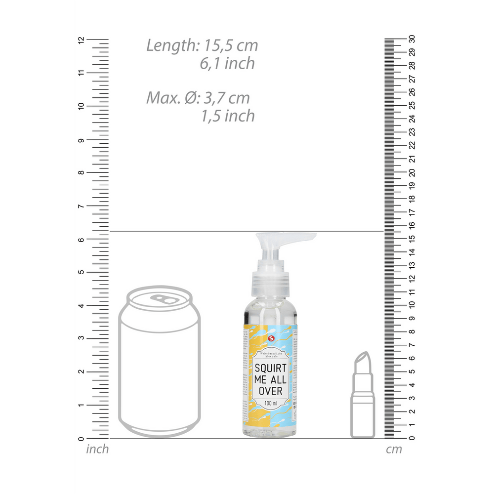 Squirt Me All Over - Glijmiddel op Waterbasis - 100 ml - foto 5