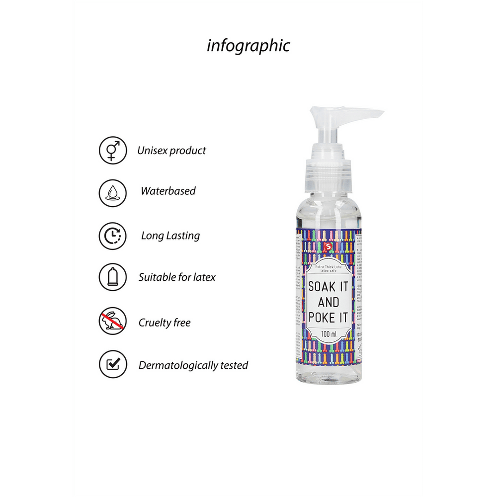Soak It And Poke It - Extra Dik Glijmiddel - 100 ml - foto 4