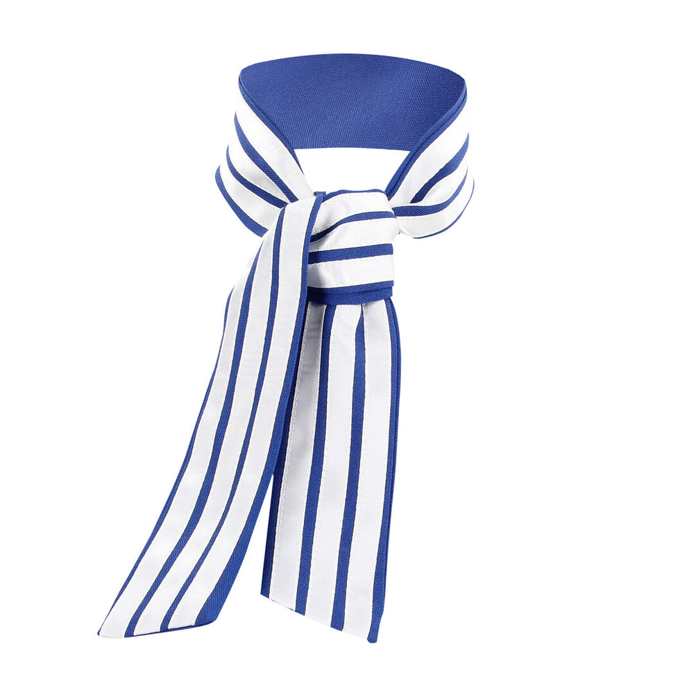 Stewardess Kostuum - S/M - Blauw/Wit
