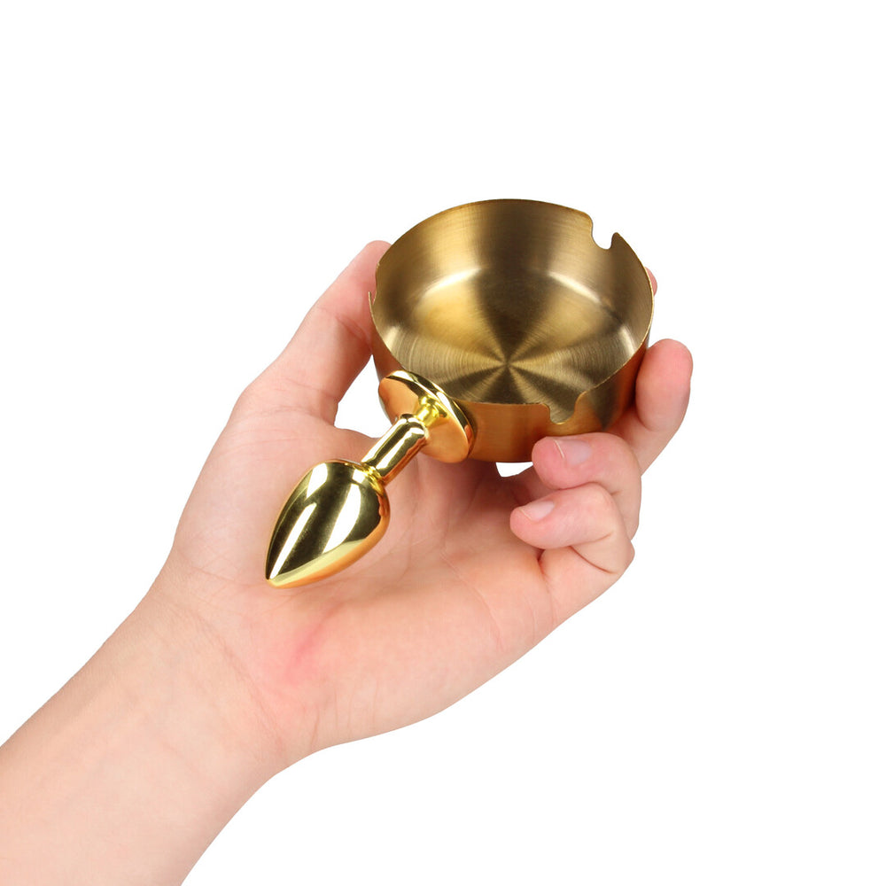 Asbak - Asbak en Buttplug - Goud